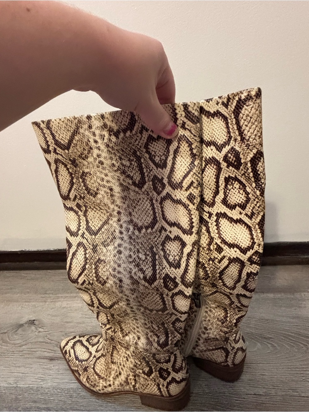 Vince Camuto snake print boots - Picture 3 of 16